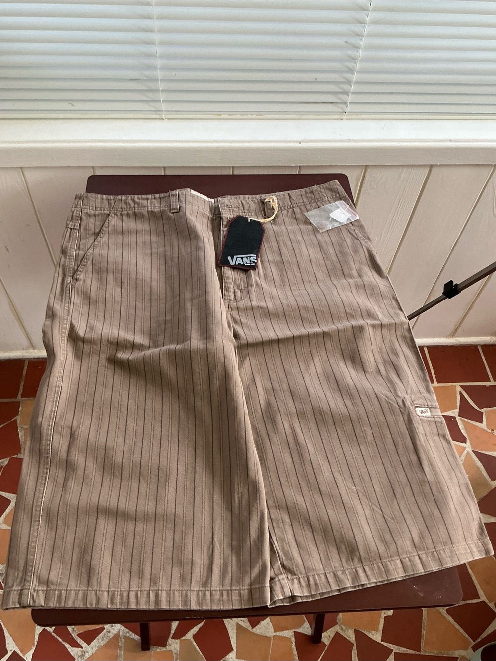 Vans Men’s Tan Pinstripe shorts